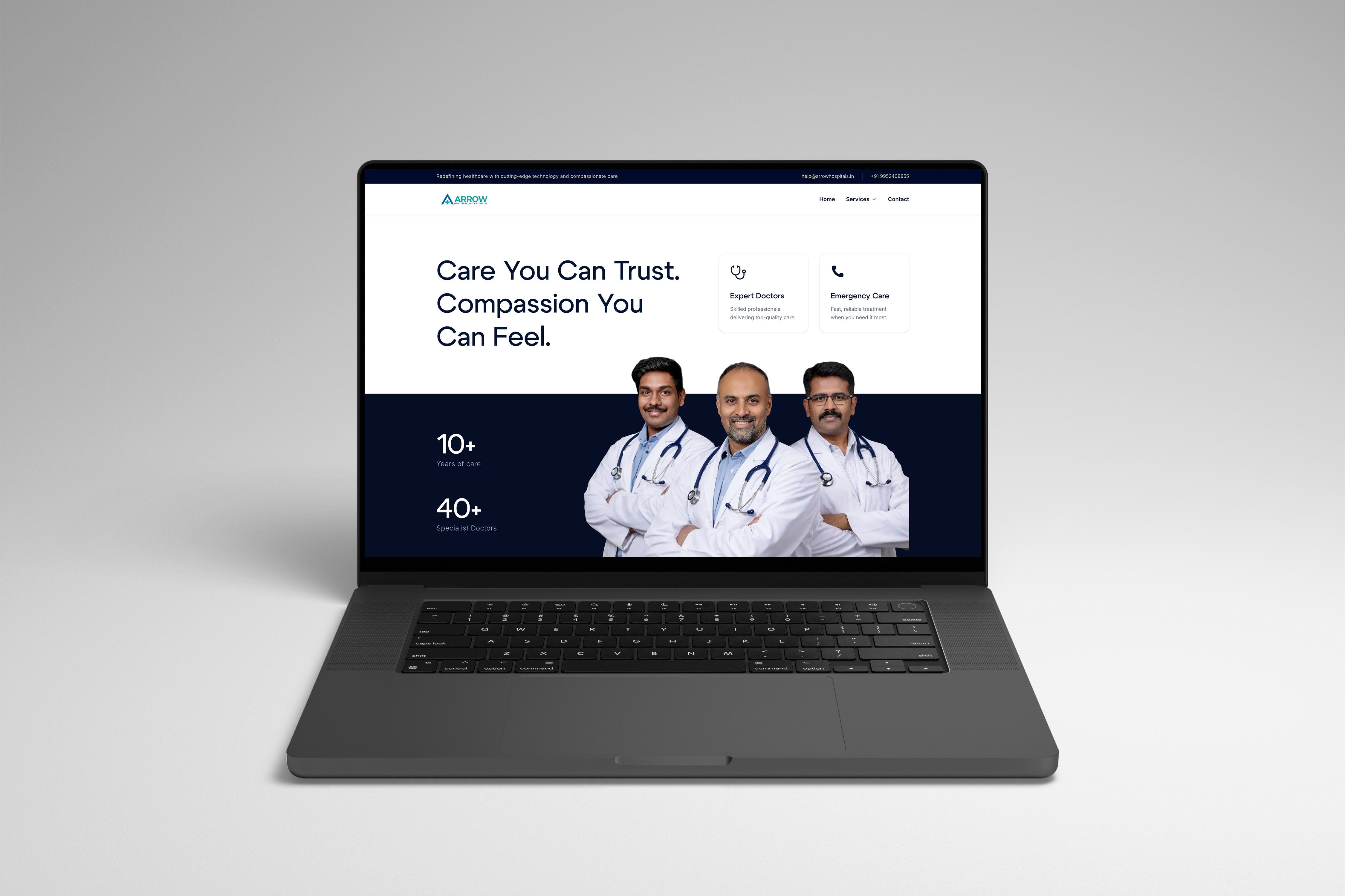 Arrow Multispeciality Hospital - Modern Digital Presence